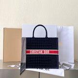 Top view of structured signature women's handbag – women's designer-style accessory