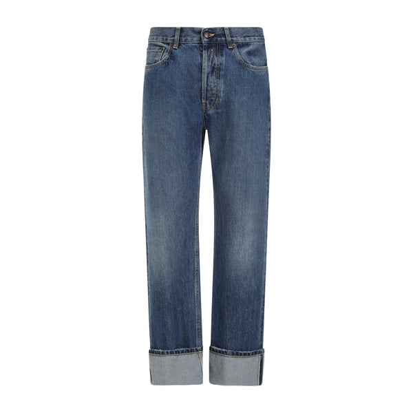 Alexander McQueen Jeans? Alexander Mcqueen Turn Up Jeans Men Classic Everyday Designer Jeans