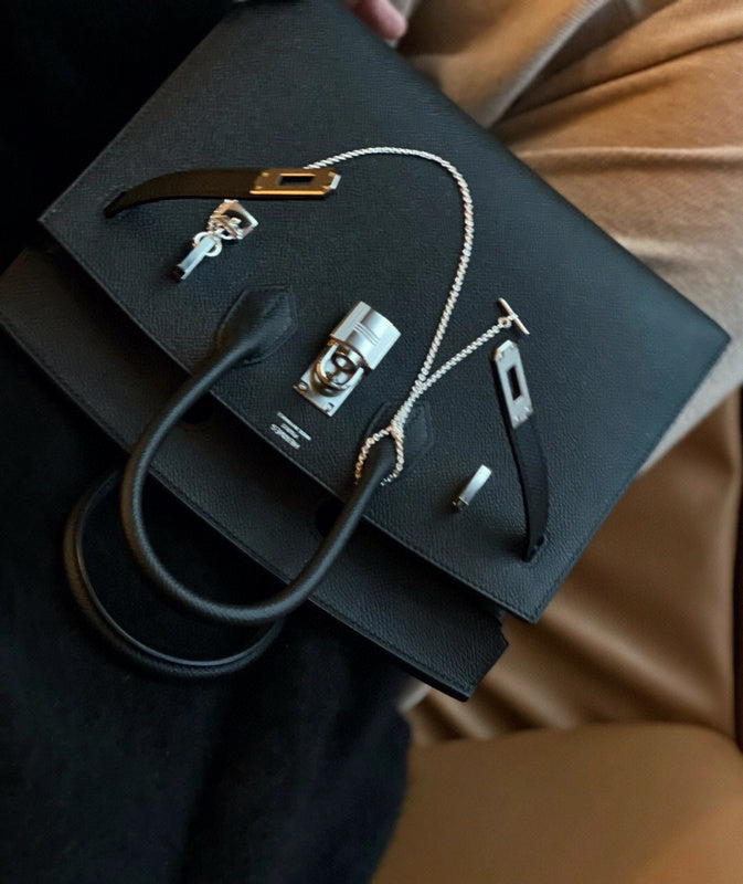 Close-up detail of considered bag design