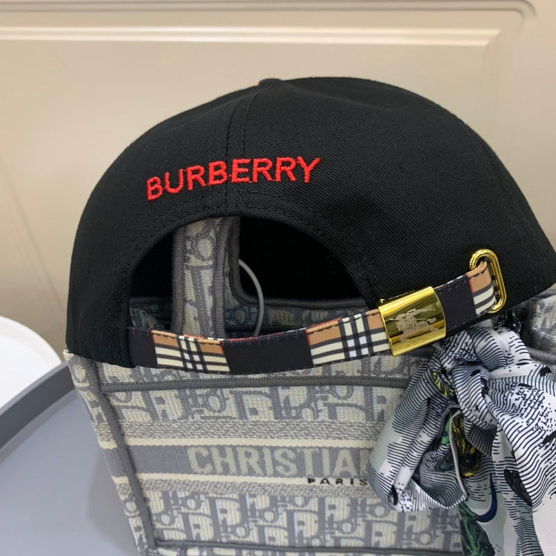 Side view of Burberry unisex cap