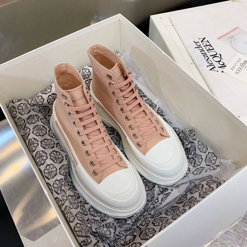 Alexander McQueen Tan Ankle Boots - Lifestyle Styling Shot