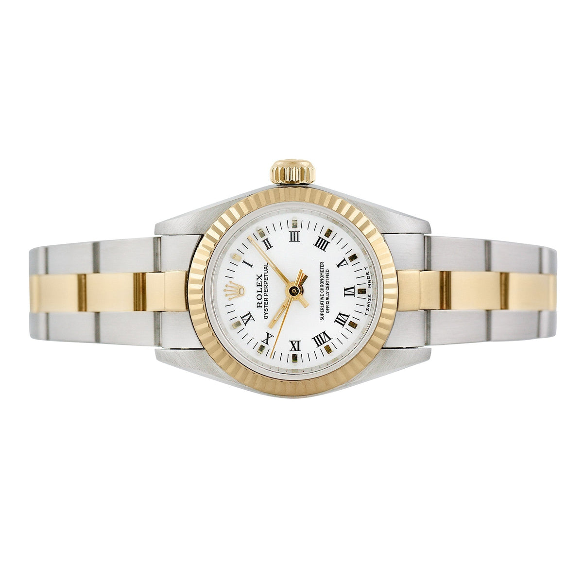 Front view of Rolex women's watch
