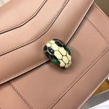 Sleek Vegan Leather Handbag - Statement Silhouette | Women's Statement Accessory #1761 - hardware and detail close-up (image 5) of designer-inspired handbag