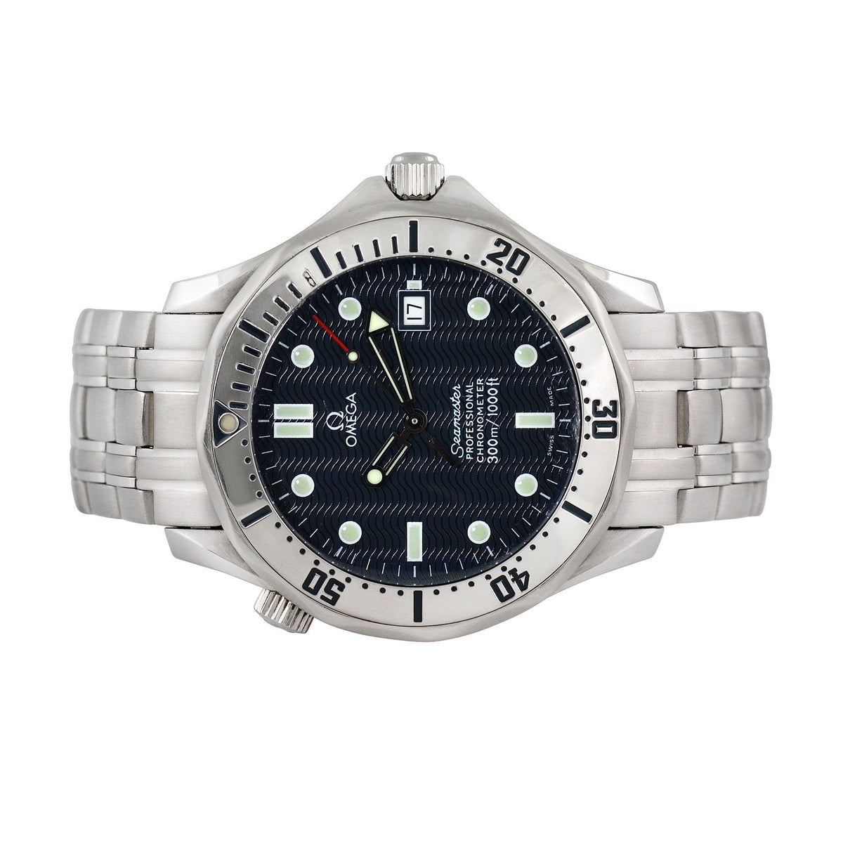 Front view of Omega men's watch