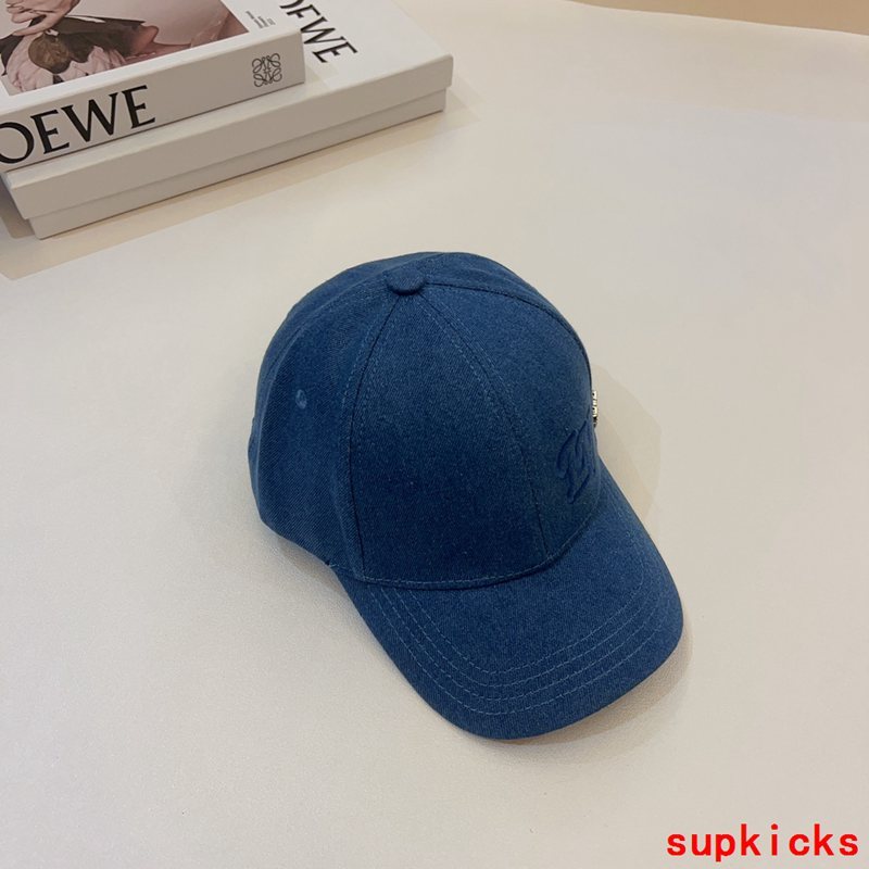 Close-up detail view of Louis Vuitton unisex cap