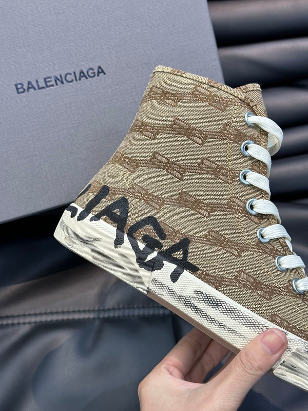 Balenciaga Nude Ankle Boots - Side Profile View