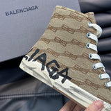 Balenciaga Nude Ankle Boots - Side Profile View