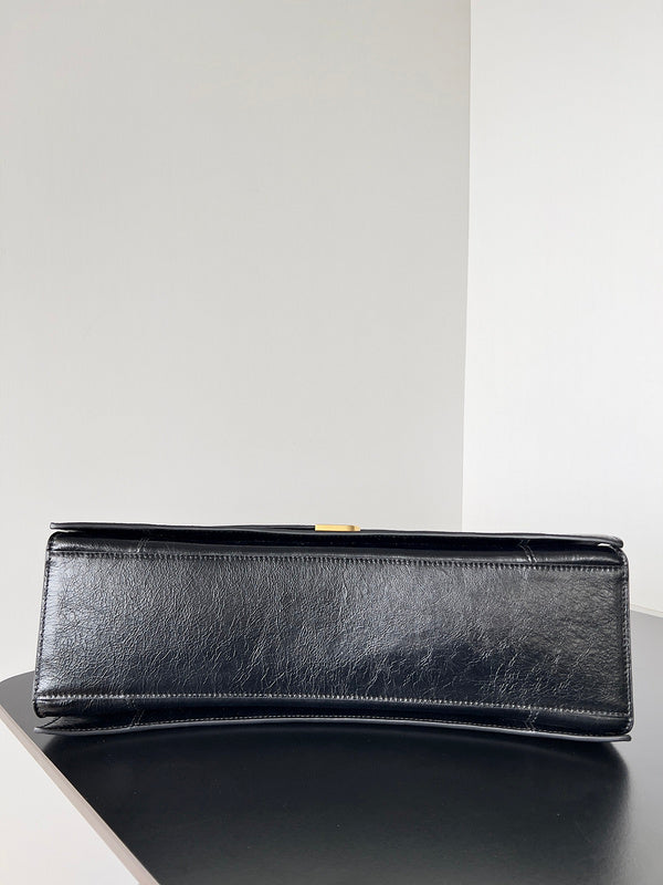 Zivas Charm Polished Finish Fashion Handbag (Contemporary Shape Language) – Detail View