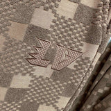Side profile of Louis Vuitton luxury clothing with streetwear-inspired cut