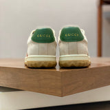 Gucci sneakers detailed view showing premium designer craftsmanship