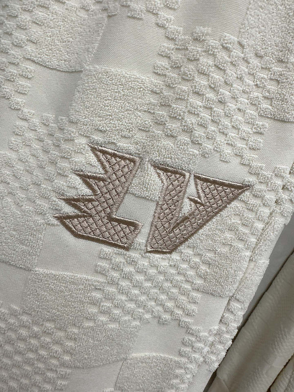 Side profile of Louis Vuitton luxury clothing with streetwear-inspired cut