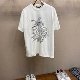 Back view of Louis Vuitton cotton t-shirt with signature branding