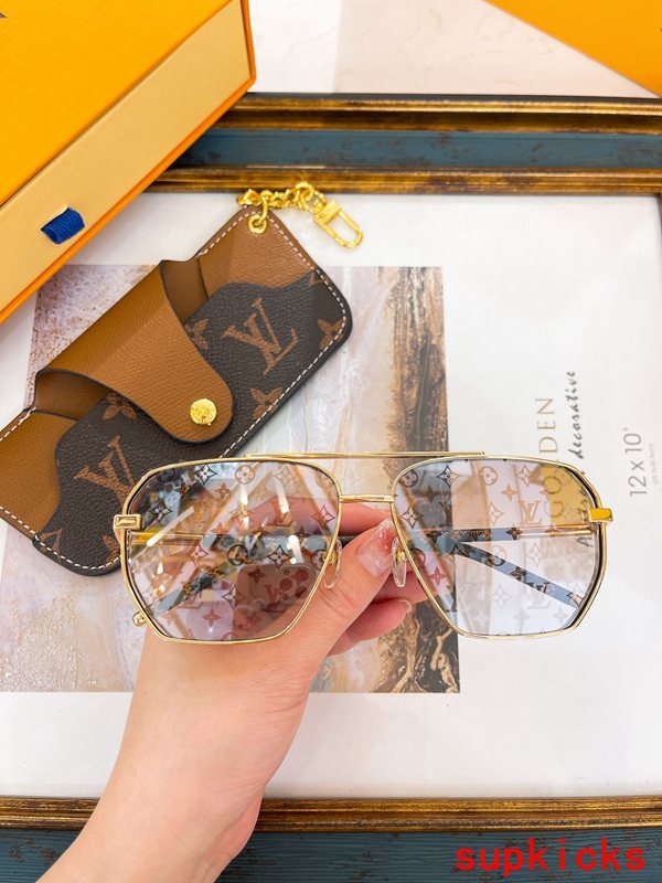 Angled view of Louis Vuitton unisex sunglasses