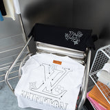 Side profile of Louis Vuitton cotton t-shirt with relaxed-fit cut