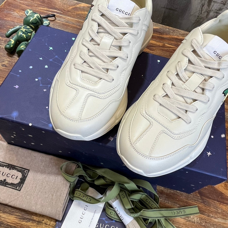 Gucci bold contrast luxury sneakers view 7 signature lace-up style
