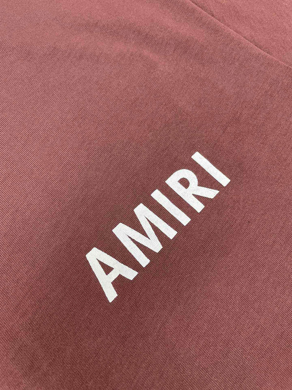 Close-up of Amiri t-shirt craftsmanship