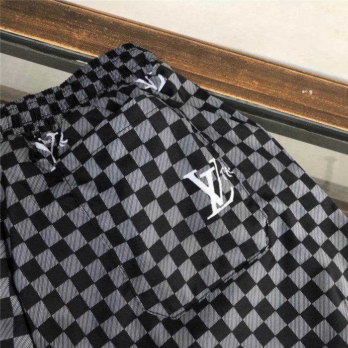 Close-up detail shot of Louis Vuitton cotton t-shirt with streetwear-inspired cut