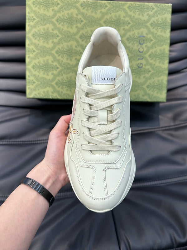 Gucci crisp white luxury sneakers view 6 cushioned comfort fit