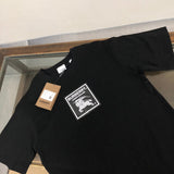 Close-up of Burberry t-shirt craftsmanship