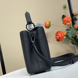  streamlined shoulder bag detail view showing craftsmanship 50