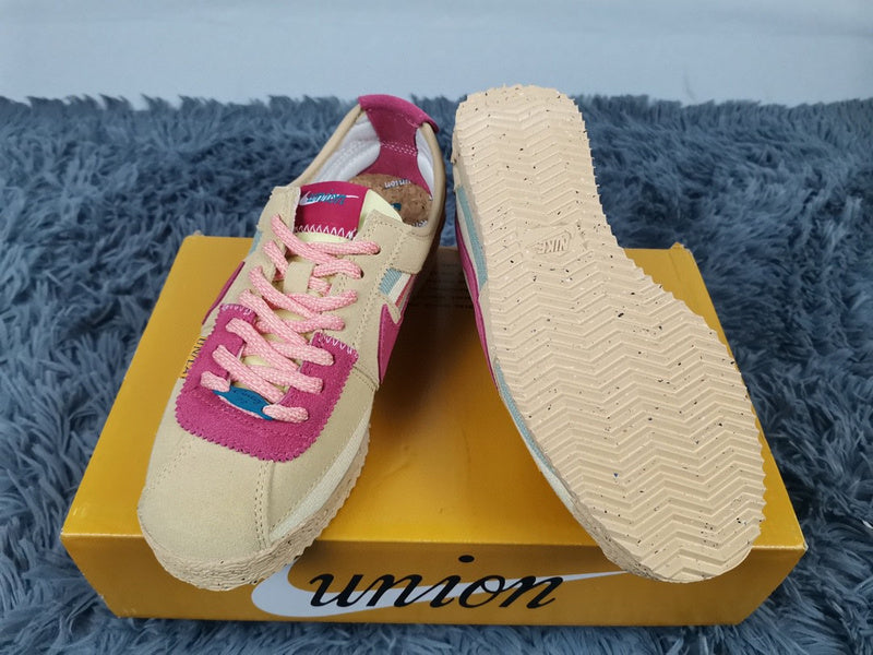 Nike neutral cream luxury sneakers view 5 breathable knit upper