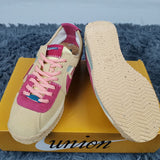 Nike neutral cream luxury sneakers view 5 breathable knit upper