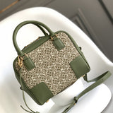  Tailored satchel carried on shoulder