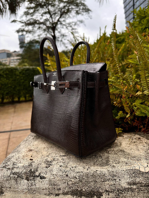 Tailored bag shown from front angle