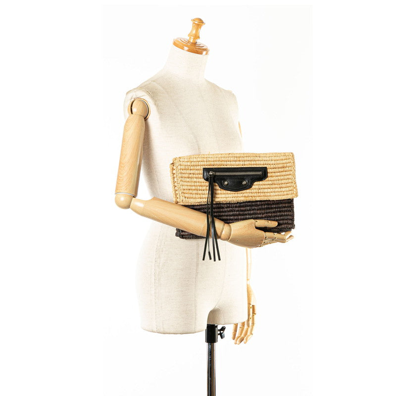Side view of Balenciaga clutch premium designer bag