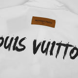 Back view of Louis Vuitton luxury clothing with logo-detail design