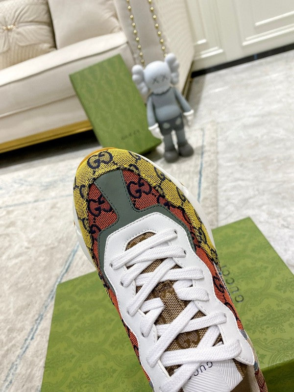 Gucci sneakers detailed view showing premium designer craftsmanship