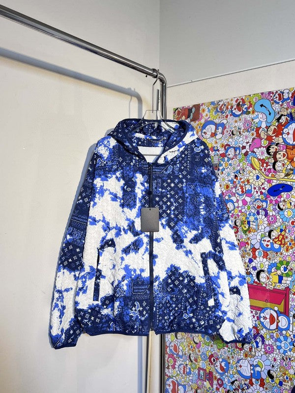 Close-up detail shot of Louis Vuitton luxury clothing with everyday silhouette