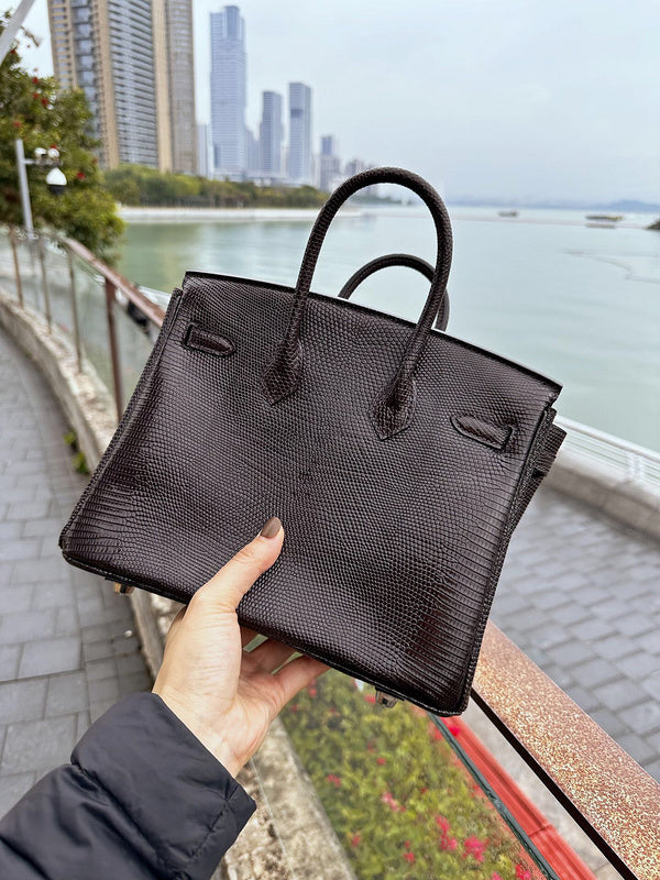 Close-up detail of tailored bag design