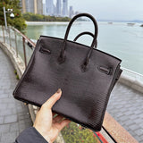 Close-up detail of tailored bag design