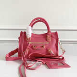 Zivas Charm Streamlined Design Statement Handbag (Signature Shape & Finish) – Front View