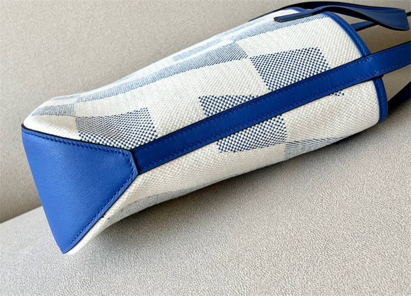 Side view of elegant structured handbag
