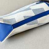 Side view of elegant structured handbag