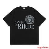 Full styled look of Rhude luxury clothing with logo-detail design