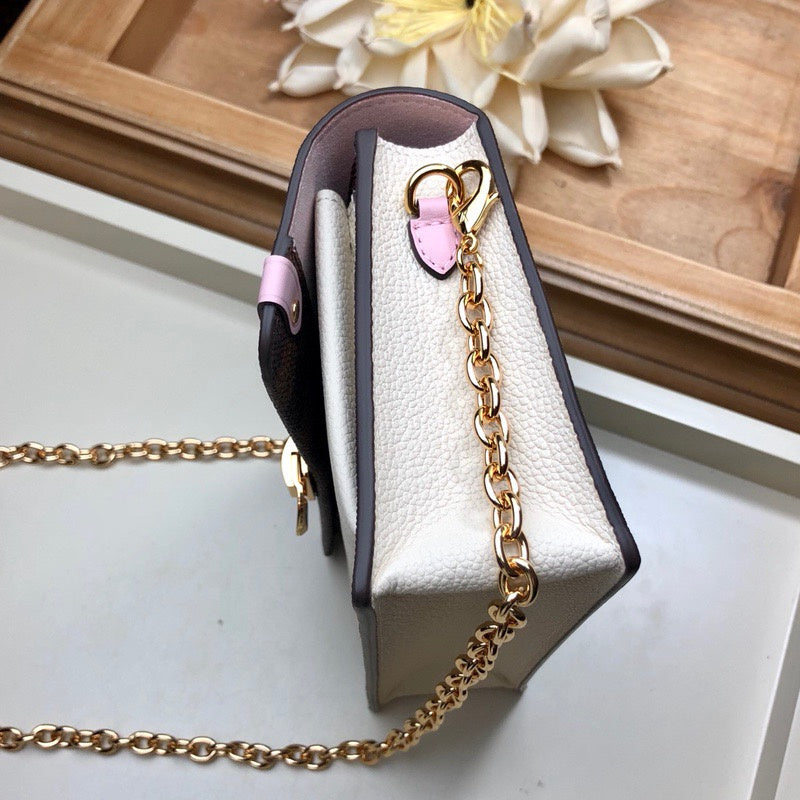 Side profile of classic premium women's handbag – women's everyday handbag