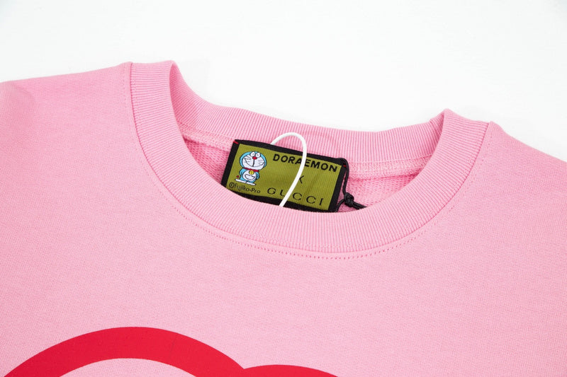 Close-up detail shot of Gucci luxury clothing with everyday silhouette