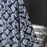 Full styled look of Louis Vuitton cotton t-shirt with monogram-inspired silhouette