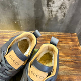 Gucci soft grey luxury sneakers view 8 classic court silhouette