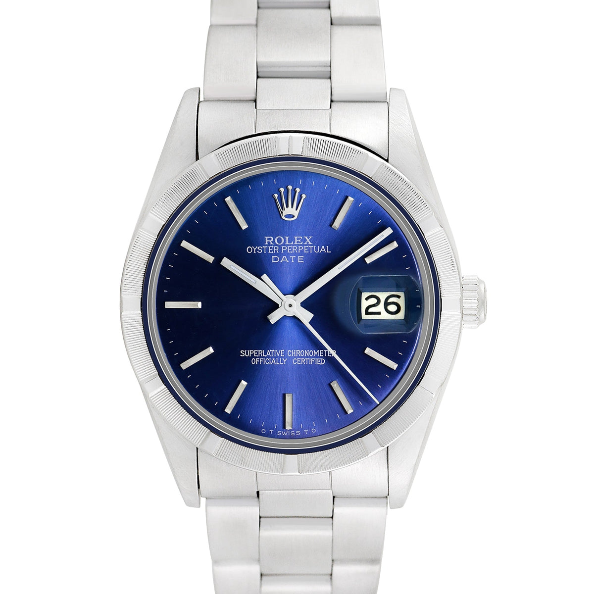 Side view of Rolex men's watch