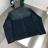 Back view of Louis Vuitton luxury clothing with monogram-inspired silhouette