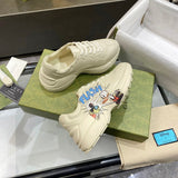 Gucci clean off-white luxury sneakers view 4 bold athletic profile