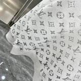 Back view of Louis Vuitton luxury clothing with contemporary cut