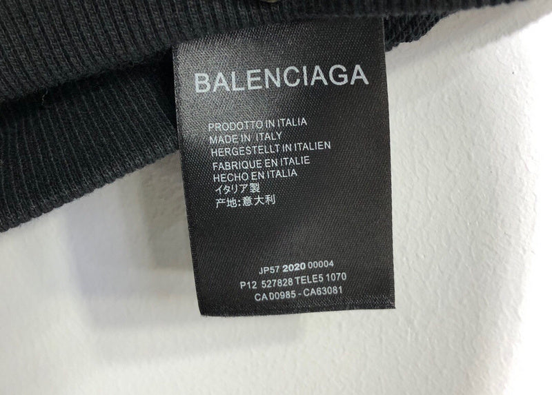Close-up of Balenciaga designer clothing craftsmanship