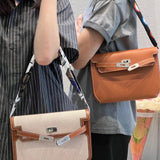  chic satchel detail view showing craftsmanship