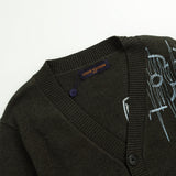 Side profile of Louis Vuitton luxury clothing with relaxed-fit cut