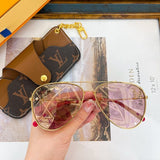 Front view of Louis Vuitton unisex sunglasses